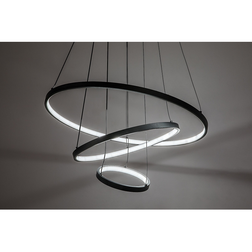 Rabalux - Dimmbare LED-Hängeleuchte an Stahlseil LED/90W/230V 3000-6500K + Fernbedienung