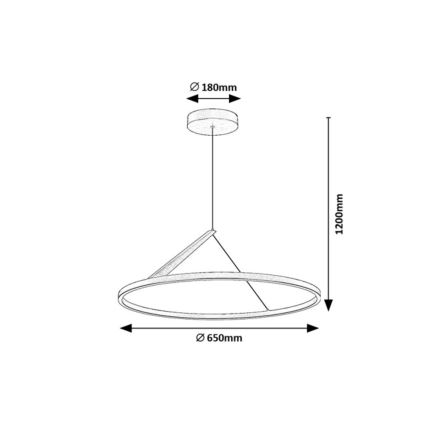 Rabalux - LED-Pendelleuchte mit Kabelaufhängung LED/40W/230V 3000K