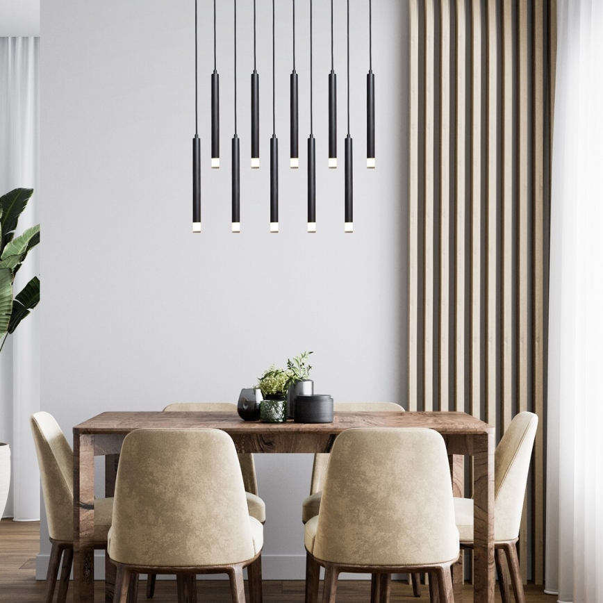 Rabalux - Hängeleuchte 10xG9/5W/230V schwarz
