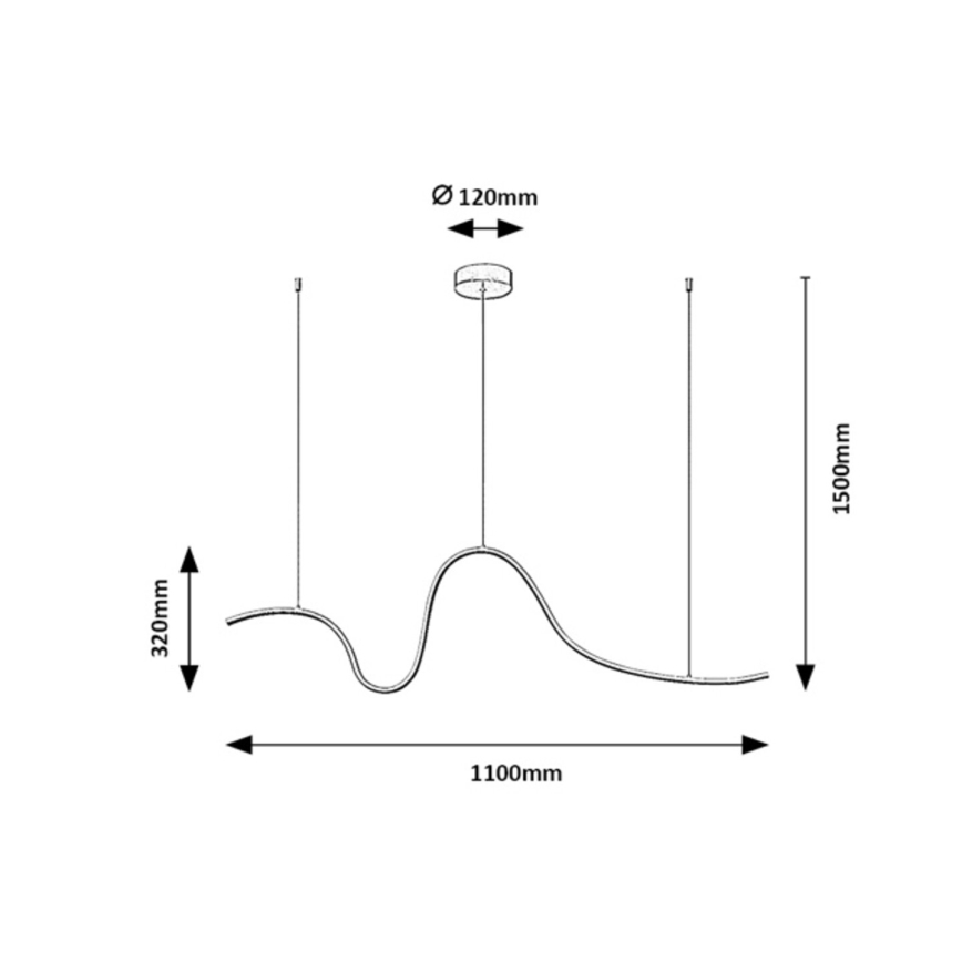 Rabalux - LED-Hängeleuchte an Kabel LED/20W/230V 3000K