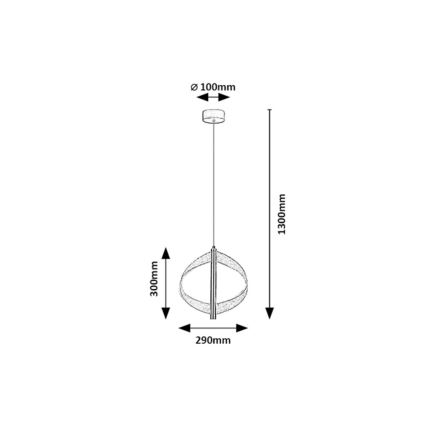 Rabalux - LED-Pendelleuchte an Kabel LED/8W/230V 3000K