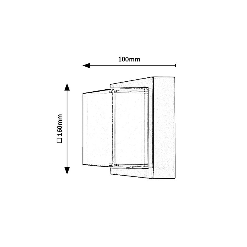 Rabalux - Dimmbare LED-RGBW-Außenwandleuchte LED/10W/230V IP54 Wi-Fi Tuya