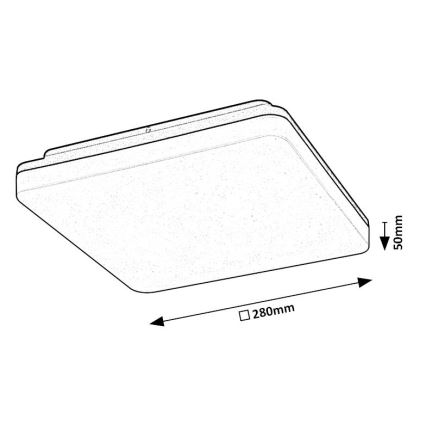 Rabalux - LED-Deckenleuchte für das Badezimmer LED/24W/230V IP54