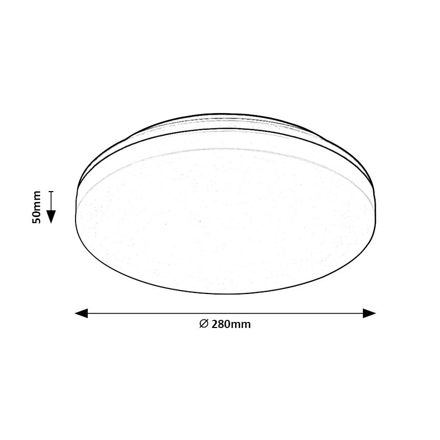 Rabalux - LED-Deckenleuchte für das Badezimmer LED/24W/230V IP54