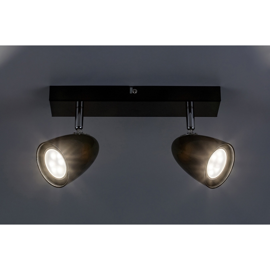 Rabalux - Strahler 2xGU10/5W/230V schwarz