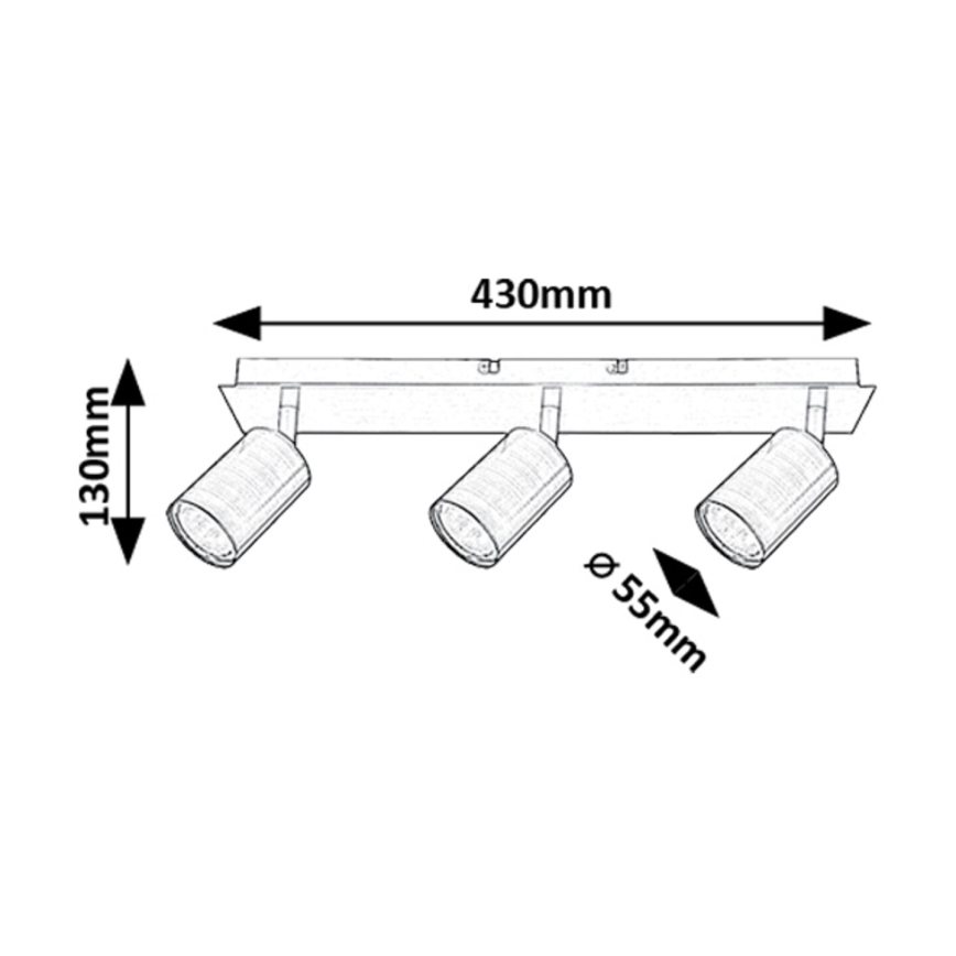 Rabalux - Strahler 3xGU10/15W/230V
