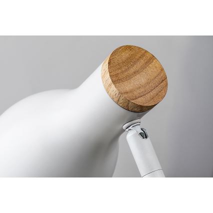 Rabalux - Dimmbarer Touch-Tischleuchte mit kabelloser Ladefunktion 1xE14/25W/230V Gummibaum