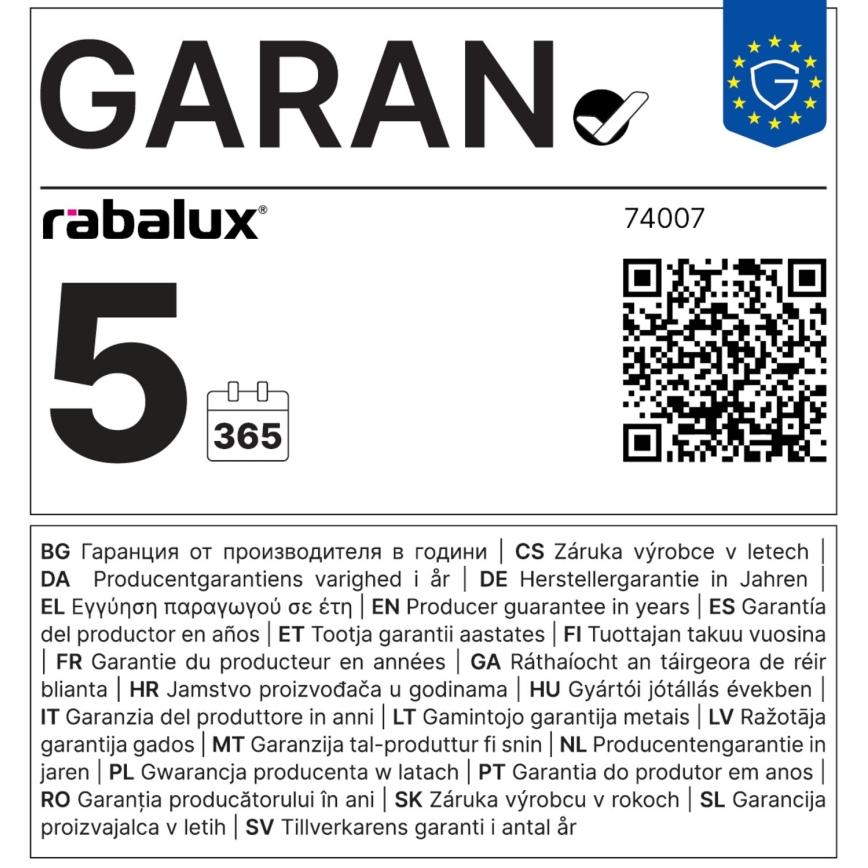 Rabalux - LED dimmbare Touch-Tischlampe LED/10W/230V 3000-6000K schwarz