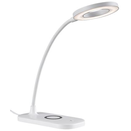 Rabalux - Dimmbare LED-Tischlampe mit Touch-Funktion und kabelloser Aufladung LED/5W/5V 2700-6000K weiß