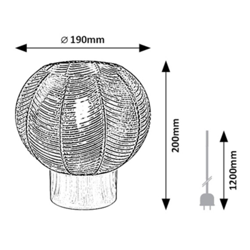 Rabalux - Tischlampe 1xE27/40W/230V
