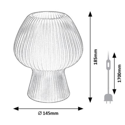 Rabalux - Tischlampe 1xE14/60W/230V weiß