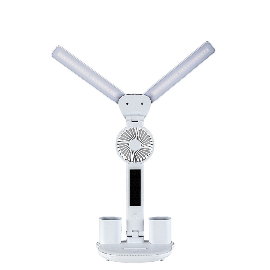Rabalux - Dimmbare LED-Tischlampe mit Ventilator und Display LED/7W/5V 3000/4000/6500K