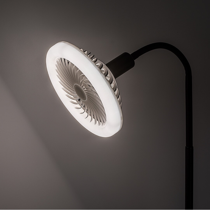 Rabalux - LED-dimmbare Stehleuchte mit Ventilator, Ø 30 cm, 1x E27/16W/230V, 3000-6500K + Fernbedienung