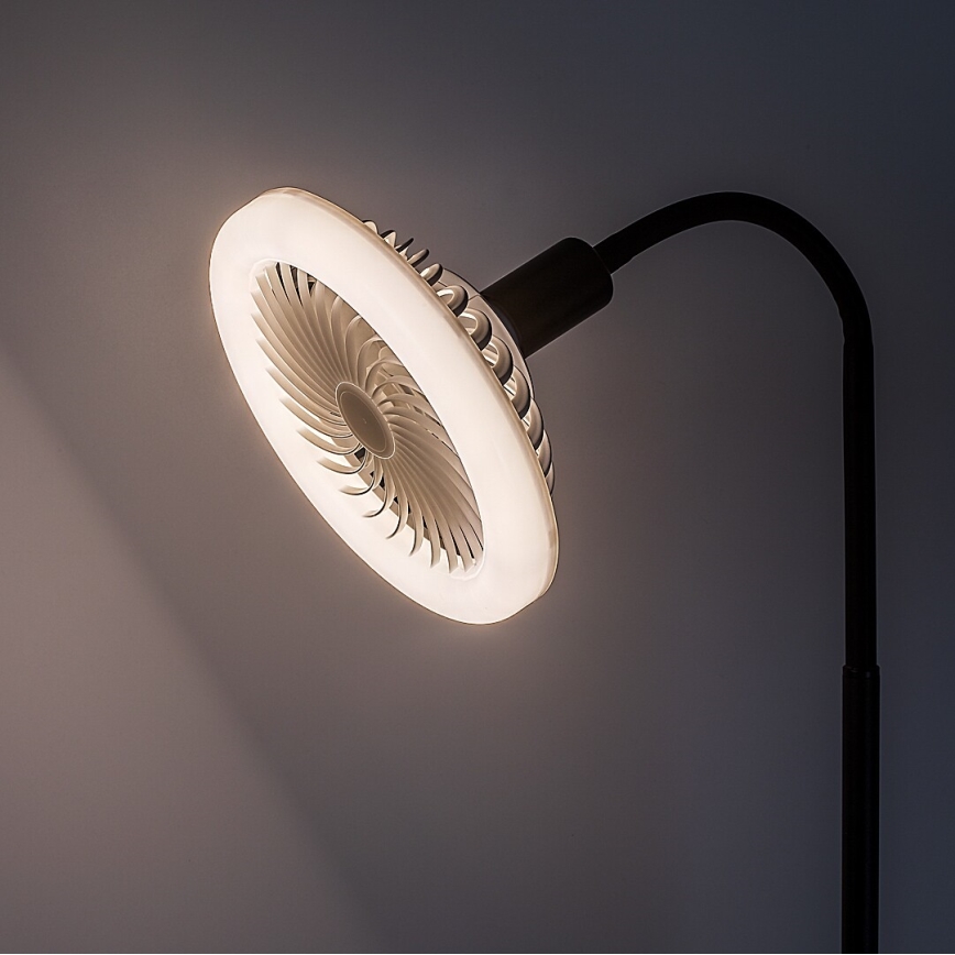 Rabalux - Dimmbare LED-Stehlampe mit Ventilator 1xE27/16W/230V 3000-6500K