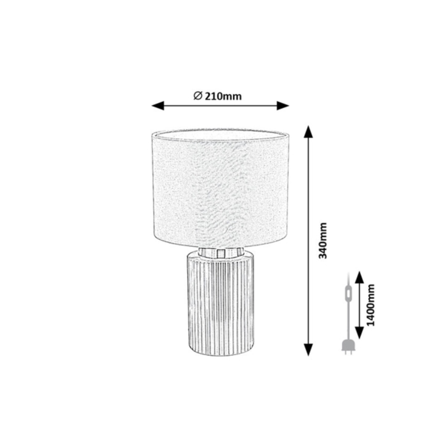 Rabalux - Tischlampe 1xE14/40W/230V grau