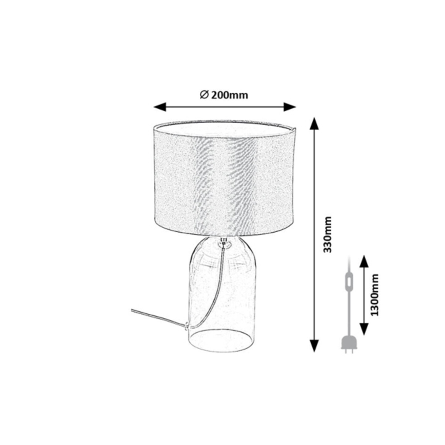 Rabalux - Tischlampe 1xE14/40W/230V Ø 20 cm