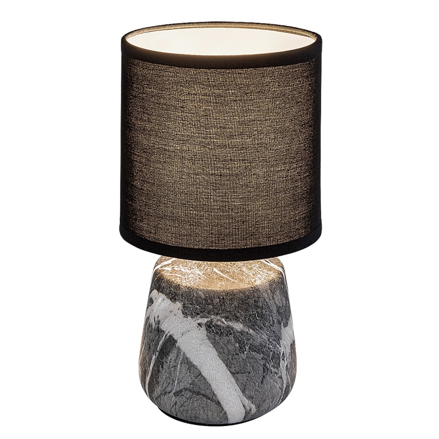 Rabalux - Tischlampe 1xE14/40W/230V schwarz/Marmor-Dekor