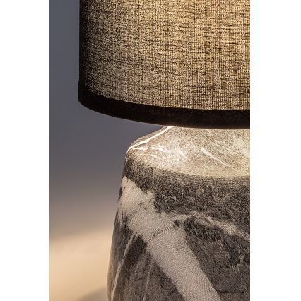 Rabalux - Tischlampe 1xE14/40W/230V schwarz/Marmor-Dekor