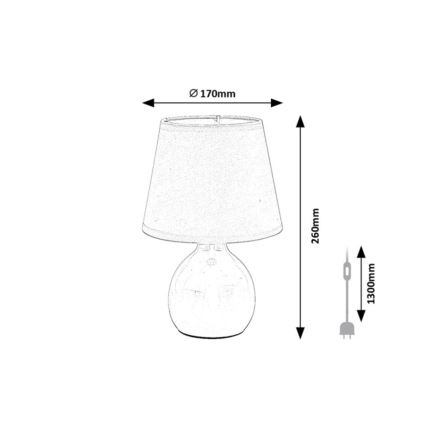 Rabalux - Tischlampe 1xE14/40W/230V mintgrün