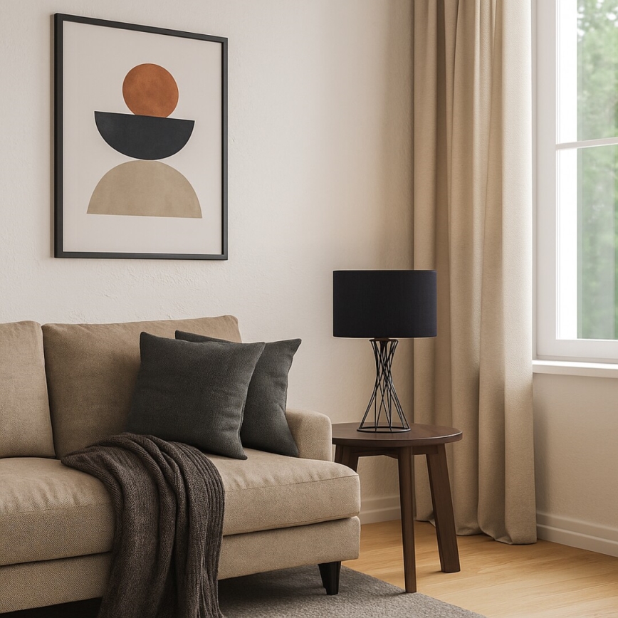 Rabalux - Tischlampe 1xE27/40W/230V schwarz