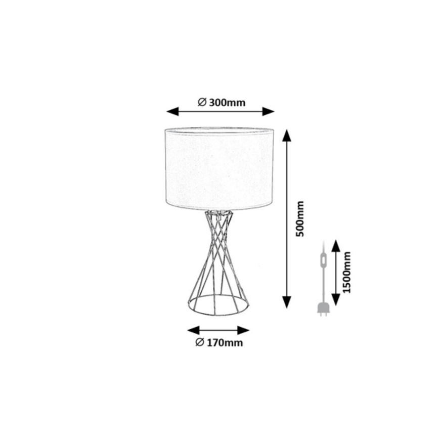 Rabalux - Tischlampe 1xE27/40W/230V schwarz