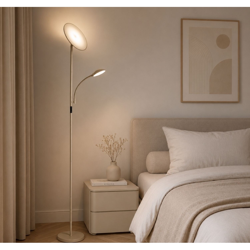 Rabalux - LED-dimmbare Stehleuchte LED/23W/230V 3000/4200/6500 beige