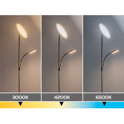Rabalux - LED-dimmbare Stehleuchte LED/23W/230V 3000/4200/6500 beige