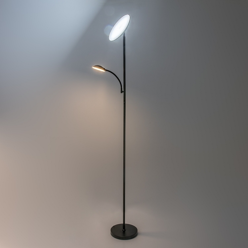 Rabalux - Dimmbare LED-Stehlampe LED/23W/230V 3000/4200/6500 schwarz