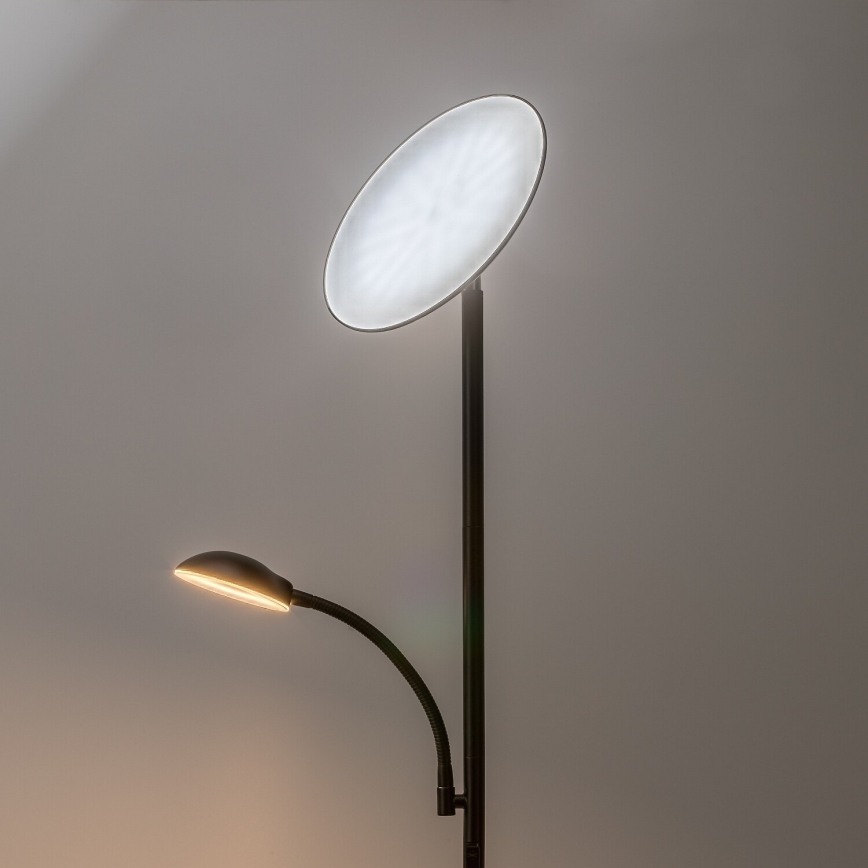 Rabalux - Dimmbare LED-Stehlampe LED/23W/230V 3000/4200/6500 schwarz