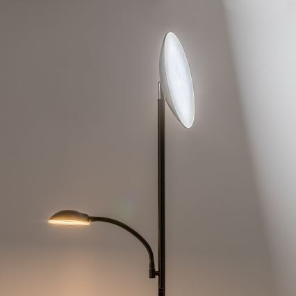 Rabalux - Dimmbare LED-Stehlampe LED/23W/230V 3000/4200/6500 schwarz