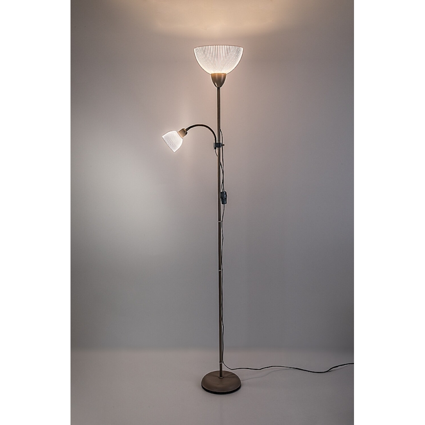 Rabalux - Stehleuchte 1xE27/60W/230V + 1xE14/25W beige
