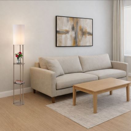 Rabalux - Stehleuchte mit Ablagen 1xE27/40W/230V beige