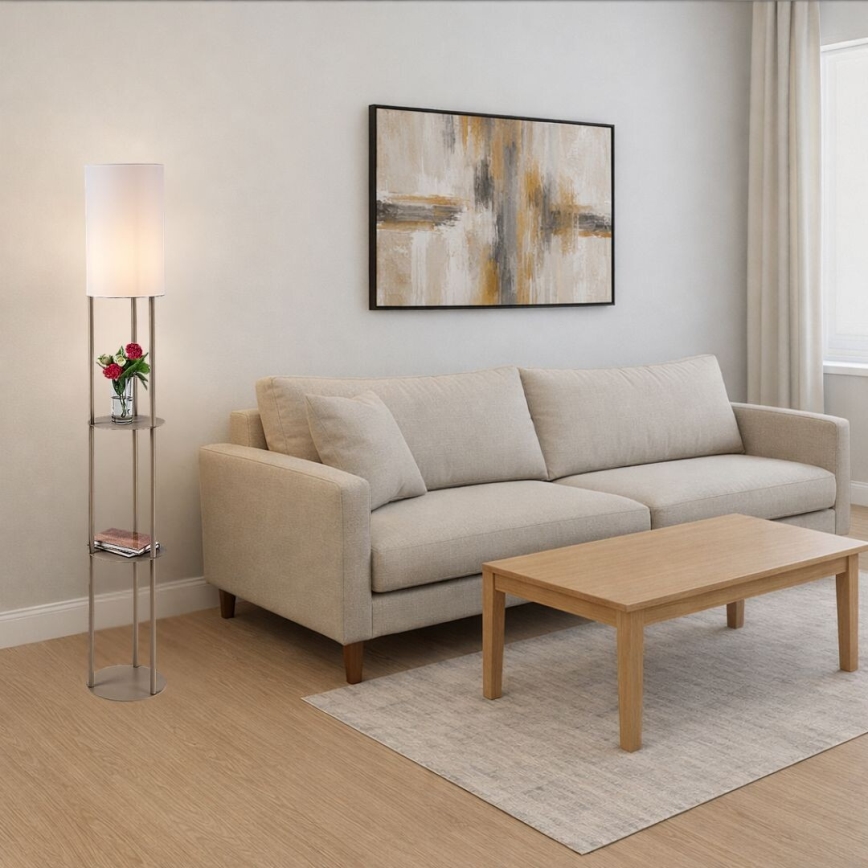 Rabalux - Stehleuchte mit Ablagen 1xE27/40W/230V beige