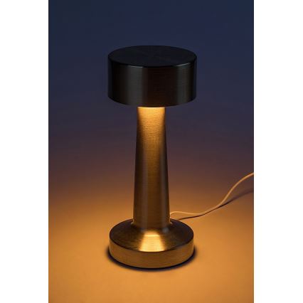 Rabalux - LED wiederaufladbare Touch-Schreibtischlampe LED/2,7W/5V 1200mAh 3000/4000/6000K gold