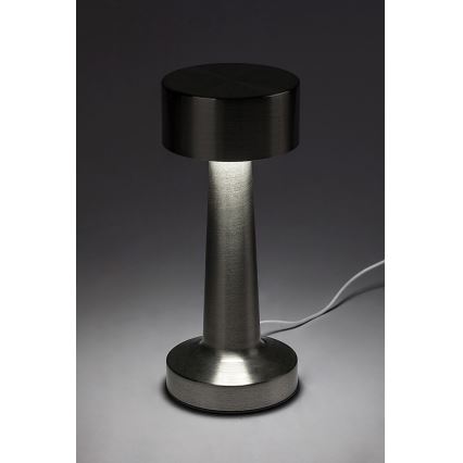 Rabalux - Aufladbare LED-Touch-Tischleuchte LED/2,7W/5V 1200mAh 3000/4000/6000K matt Chrom