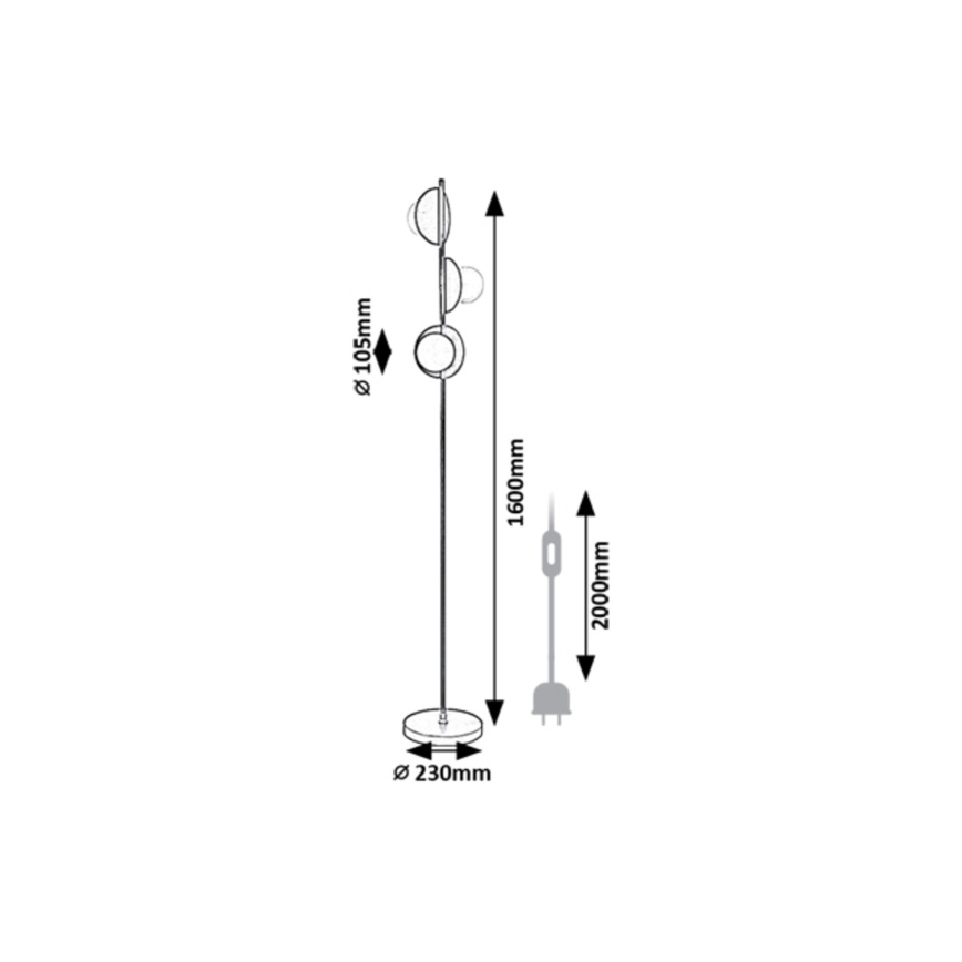 Rabalux - Stehleuchte 3xG9/5W/230V