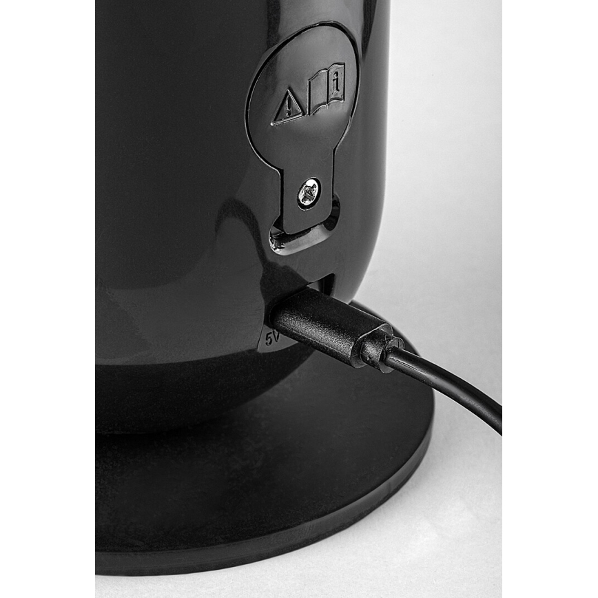 Rabalux - Dimmbare Tischleuchte (LED RGB) LED/5W/230V schwarz