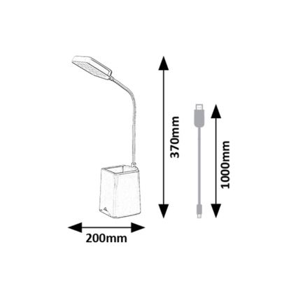 Rabalux - Dimmbare LED-Tischleuchte LED/6W/230V 5000K rosa