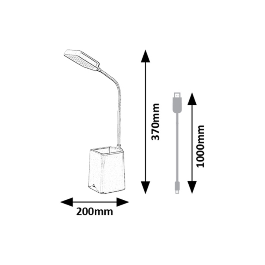 Rabalux - Dimmbare LED-Tischleuchte LED/6W/230V 5000K rosa
