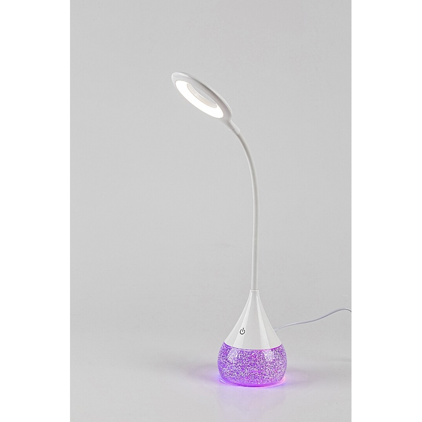Rabalux - Dimmbare Tischleuchte (LED RGB) LED/4W/230V weiß