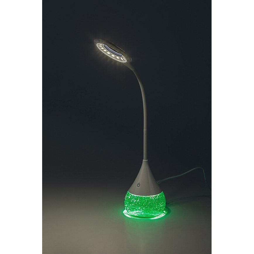 Rabalux - Dimmbare Tischleuchte (LED RGB) LED/4W/230V weiß