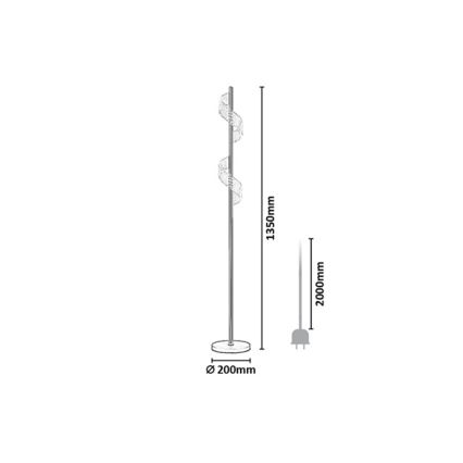 Rabalux - Dimmbare Touch-Stehleuchte, LED 12 W, 230 V, 3000 K