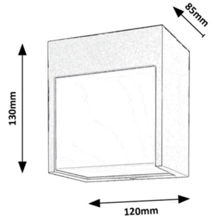 Rabalux - LED Auβen-Wandbeleuchtung LED/12W/230V weiß IP54