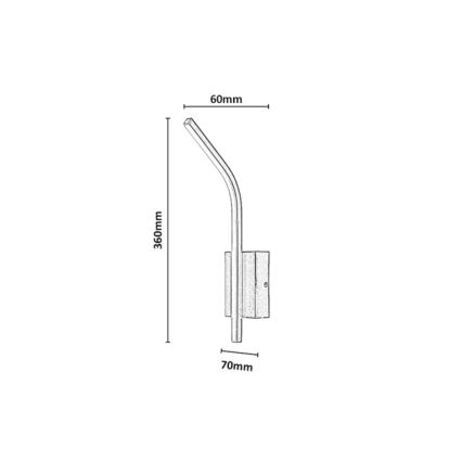 Rabalux - LED Badezimmer-Wandleuchte LED/10W/230V 4000K IP44 anthrazit