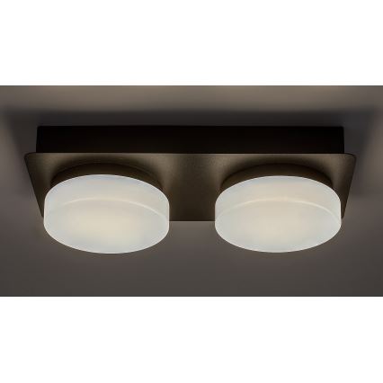 Rabalux - LED-Deckenleuchte für das Badezimmer 2xLED/5,5W/230V IP44 schwarz