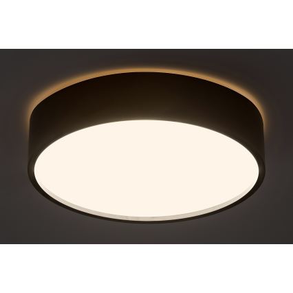 Rabalux - LED-Deckenleuchte LED/18W/230V IP44 4000K d 28 cm schwarz