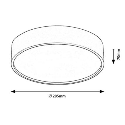 Rabalux - LED-Deckenleuchte mit Sensor LED/19W/230V IP44 4000K d 28,5 cm weiß