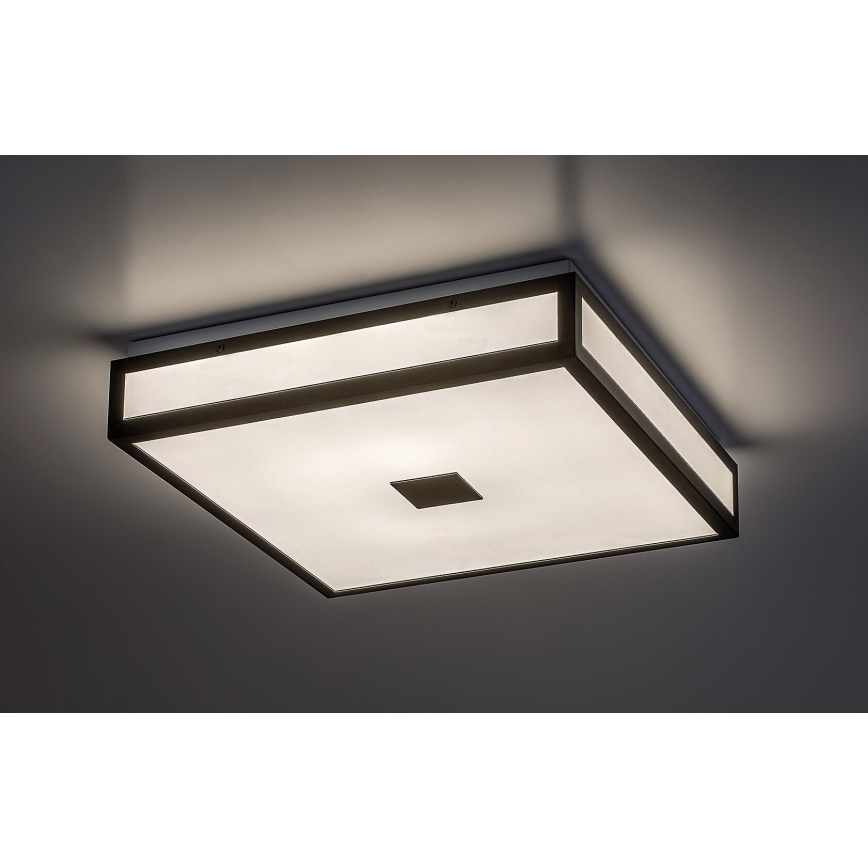 Rabalux - LED Badezimmer-Deckenleuchte LED/18W/230V IP44 schwarz 30x30 cm