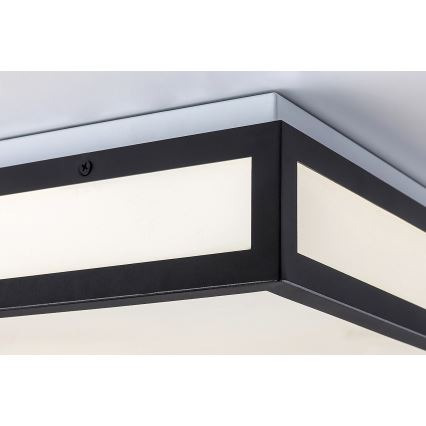 Rabalux - LED Badezimmer-Deckenleuchte LED/18W/230V IP44 schwarz 30x30 cm