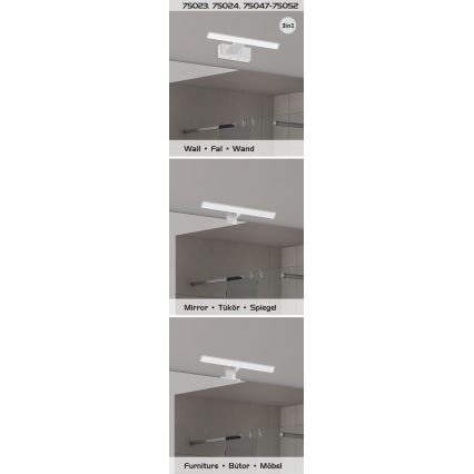 Rabalux - LED-Badspiegelleuchte LED/4W/230V IP44 20 cm, glänzender Chrom
